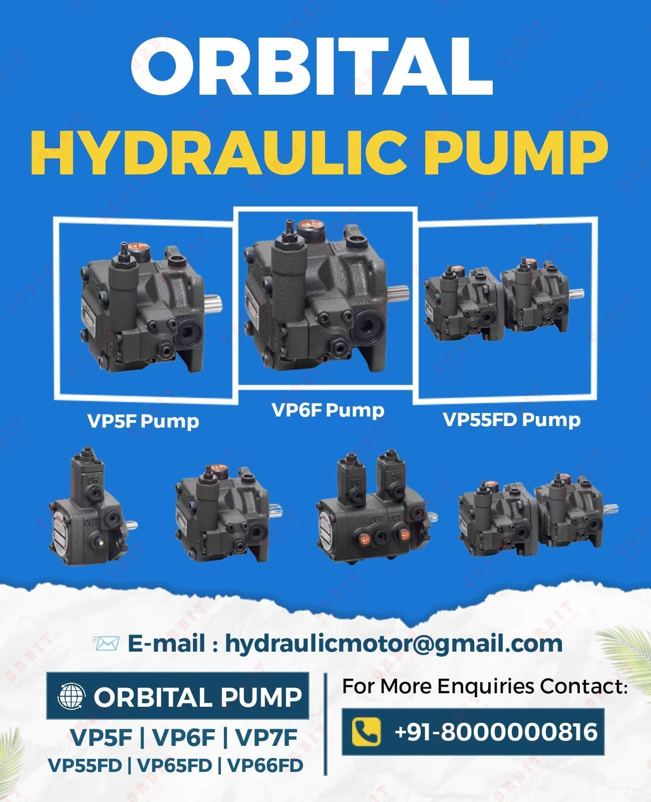 VP55FD-A5-A5-51 Anson Hydraulic Double Vane Pump